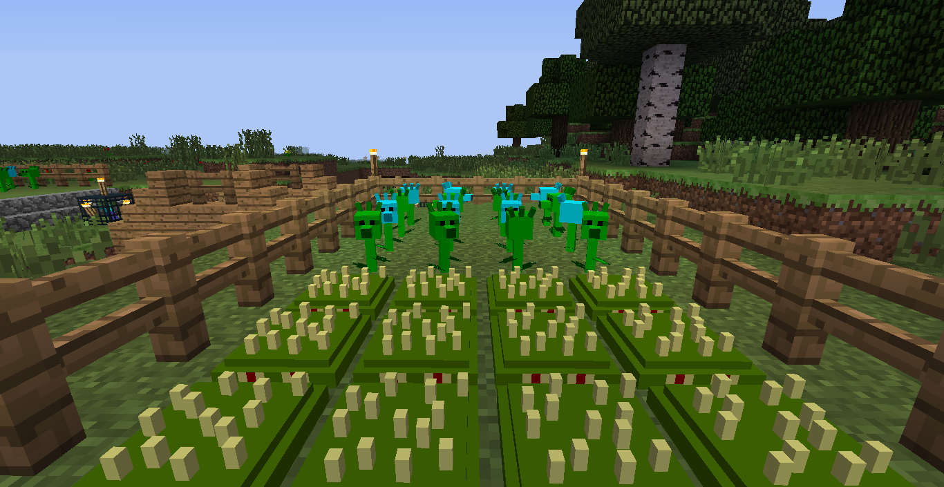 1 7 10 Plants Vs Zombies Minecraft Warfare Mod Download Minecraft Forum