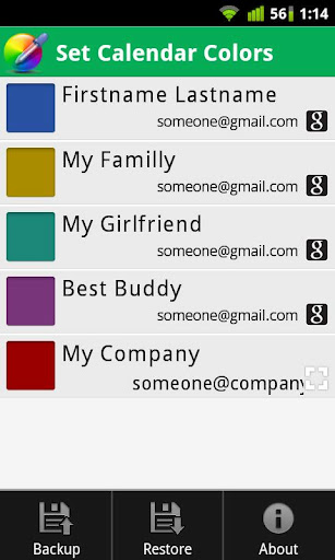Set Calendar Colors 1.2 APK